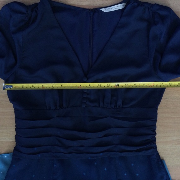 Wayward Fancies Dress Med Eshakti Teal Stars Fairy Lined Ombre - Picture 5 of 14